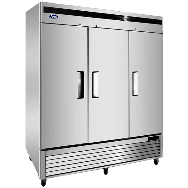 Atosa  Triple Solid Door 82" Wide Stainless Steel Freezer