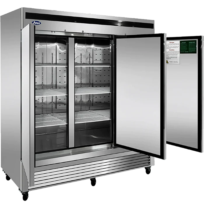 Atosa MBF8504GR Bottom Mount 82" Wide Triple Solid Door Stainless Steel Freezer