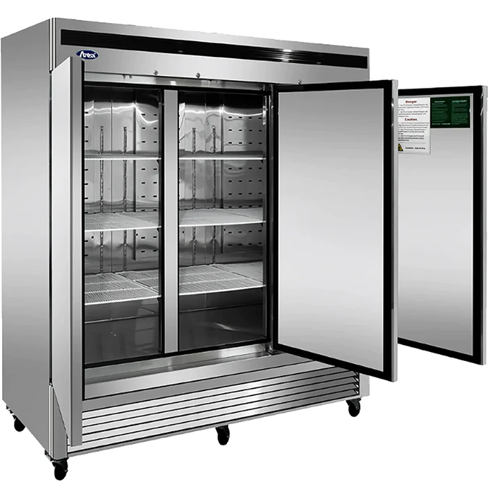 Atosa Triple Solid Door 82" Wide Stainless Steel Refrigerator