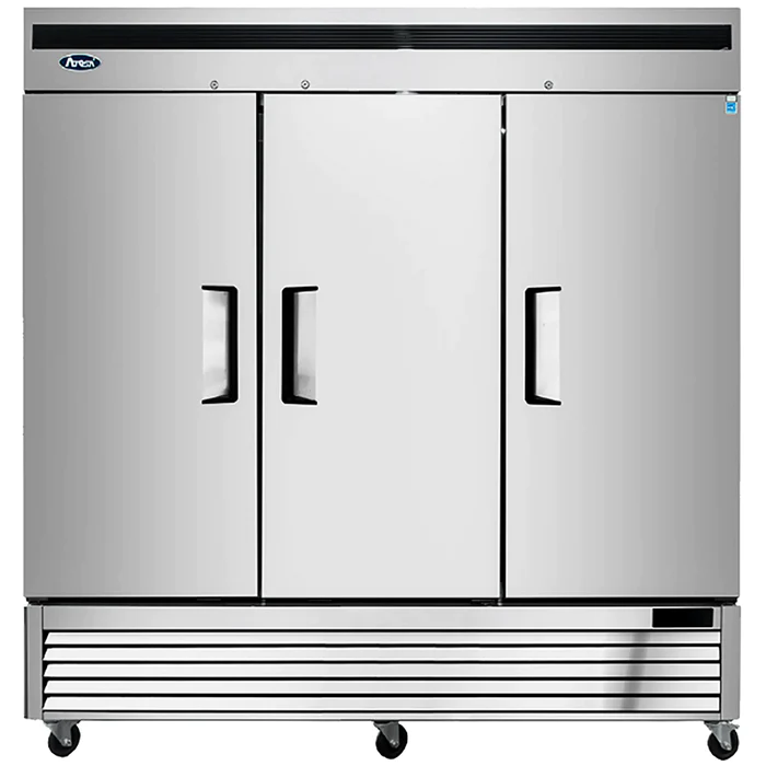 Atosa Triple Solid Door 82" Wide Stainless Steel Refrigerator