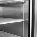 Atosa Double Door 54" Wide Stainless Steel Glass Display Freezer