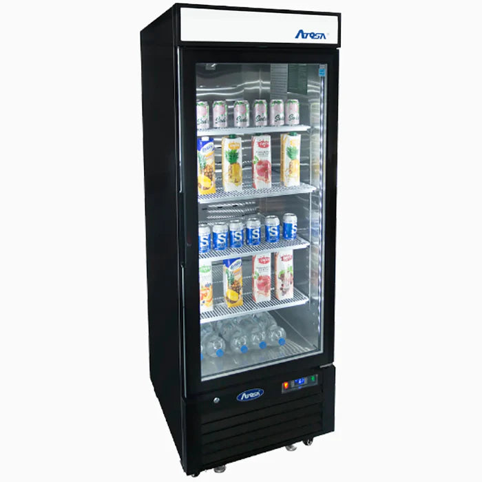 Atosa MCF8726GR Single Door 24" Wide Glass Display Refrigerator