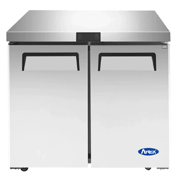 Atosa Undercounter 36" Double Door Stainless Steel Freezer Work Table