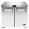 Atosa MGF36FGR Undercounter 36" Double Door Freezer Work Table