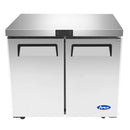 Atosa MGF36RGR Double Door 36" Undercounter Refrigerated Work Table
