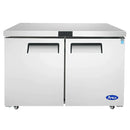 Atosa MGF8403GR Double Door 60" Undercounter Refrigerated Work Table