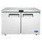 Atosa MGF8403GR Double Door 60" Undercounter Refrigerated Work Table