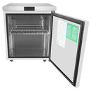 Atosa MGF8405GRL 28" Single Left Hinged Door Undercounter Freezer Work Table