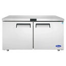 Atosa Double Door 60" Undercounter Freezer Work Table