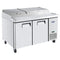 Atosa MPF8202GR Double Door 67" Refrigerated Pizza Prep Table