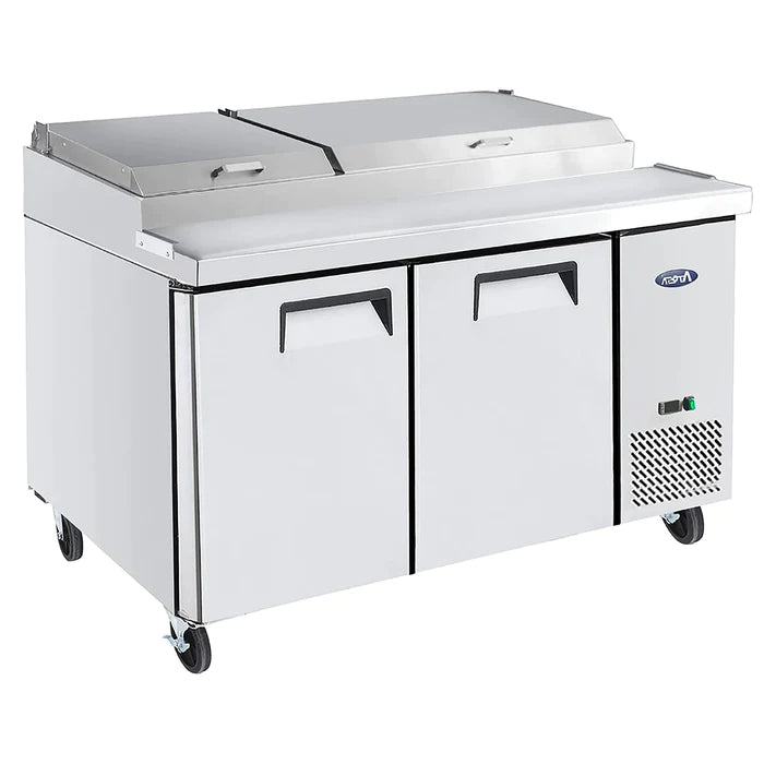 Atosa MPF8202GR Double Door 67" Refrigerated Pizza Prep Table