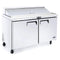 Atosa Double Door 48" Refrigerated Sandwich Prep Table