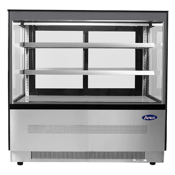 Atosa Square Glass 2 Tier 48" Refrigerated Pastry Display Case