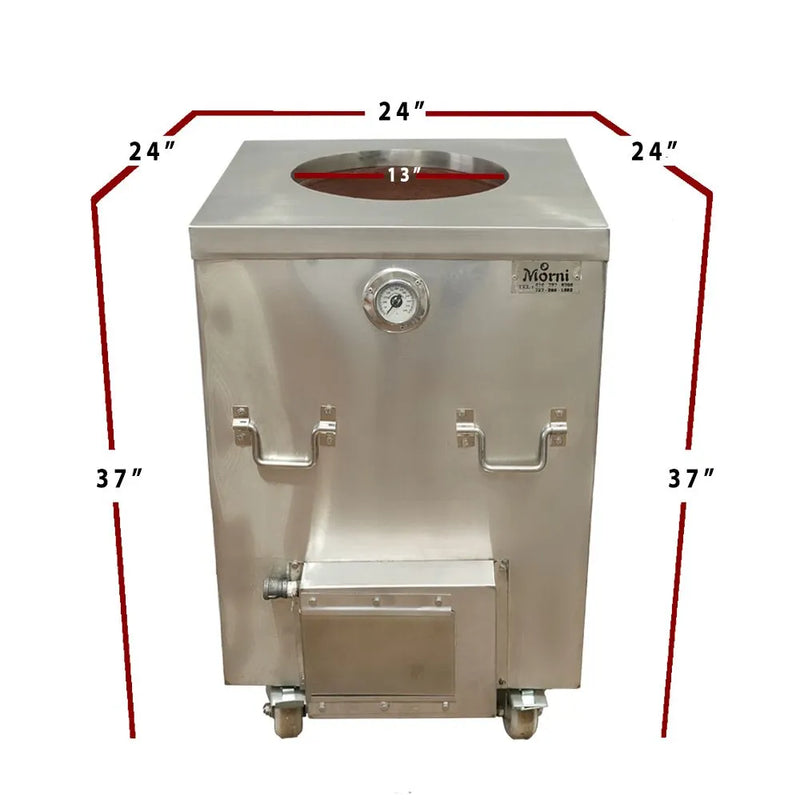 Morni CS02 Natural Gas/Propane 24″ x 24″ Tandoori Oven- 100,000 BTUs
