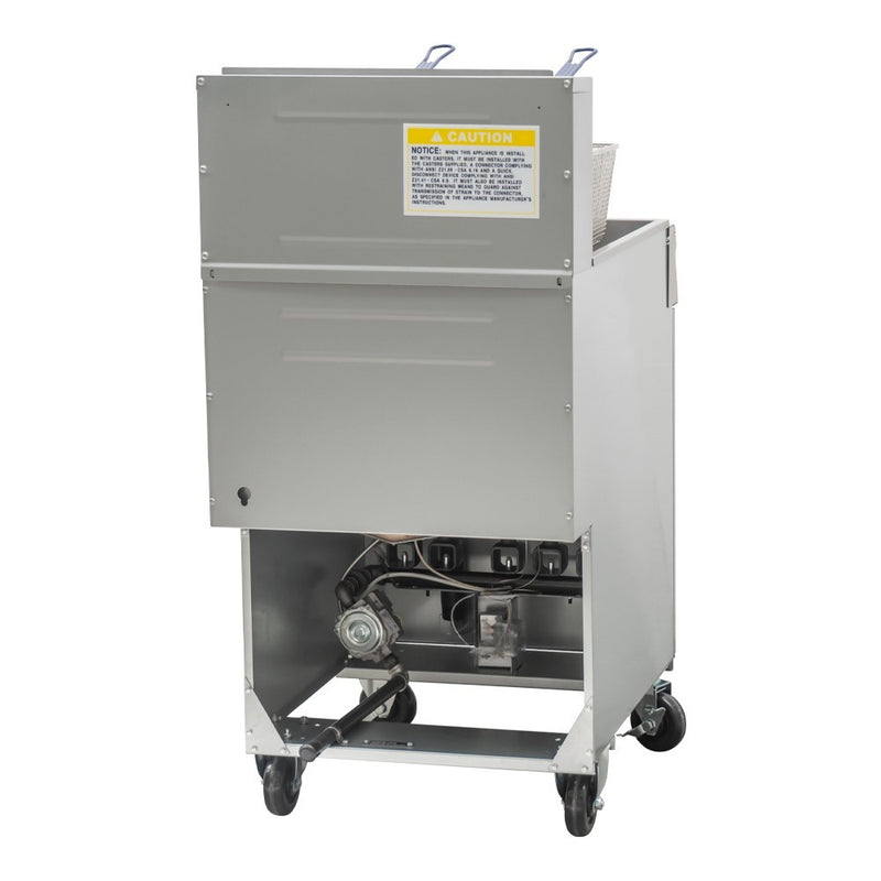 Blue Flame GF-150 Natural Gas 75lbs Fryer - 150,000 BTU