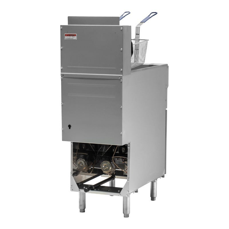 Blue Flame GF-120 Natural Gas 50lbs Fryer - 120,000 BTU