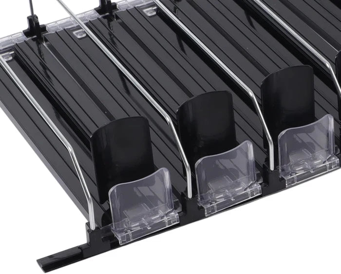 Drink Organizer - Refrigerator Self Push Drink Pusher, Can Dispenser Rack, Various sizes Available