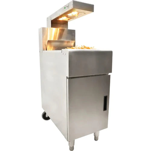Blue Fame French Fry Dump Station With Heat Lamp Maple Leaf