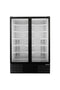 Habco ESM49HCTD 54" Double Swing Glass Door Merchandising Refrigerator