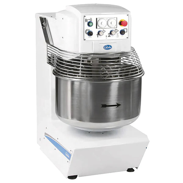 Globe GSM175 Commercial Dual Speed Spiral Mixer - 175 LBS Capacity, Three Phase