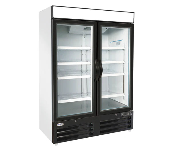 North Air NA-HGD48F 54" Wide Double Glass Door Display freezer