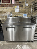Used True TSSU-48-12-HC 48" Wide Double Door Refrigerated Salad/Sandwich Prep Table-Manufactured In 2023