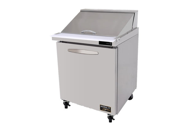 Kool-It Signature KSTM-27-1 Single Door 27" Mega Top Refrigerated Sandwich Prep Table