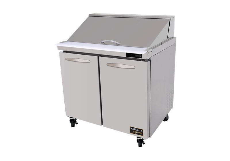 Kool-It Signature KSTM-36-2 Double Door 36" Mega Top Refrigerated Salad/Sandwich Prep Table