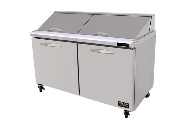 Kool-It Signature KSTM-60-2 Double Door 60" Mega Top Refrigerated Salad/Sandwich Prep Table