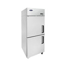 Atosa MBF8010GRL 28" Top Mount Solid Half 2-Door Reach-In Refrigerator -Left Hinged