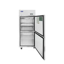 Atosa MBF8010GRL 28" Top Mount Solid Half 2-Door Reach-In Refrigerator -Left Hinged