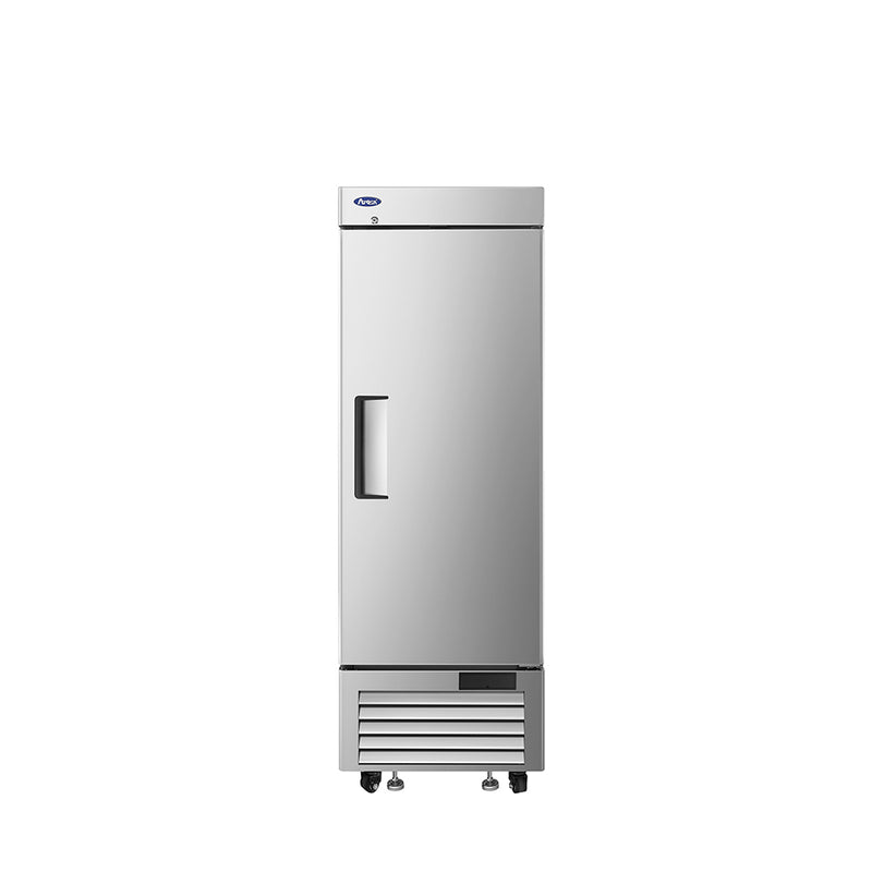 Atosa MBF8532GR 24" Single Solid Door Sainless Steel Reach-In Refrigerator