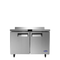 Atosa MGF8409GR Double Door 48" Undercounter Refrigerated Work Table With Backsplash