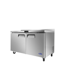 Atosa MGF8409GR Double Door 48" Undercounter Refrigerated Work Table With Backsplash