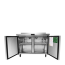 Atosa MGF8409GR Double Door 48" Undercounter Refrigerated Work Table With Backsplash