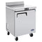 Atosa MGF8408GR 27" Solid Door Undercounter Worktop Refrigerator With Backsplash