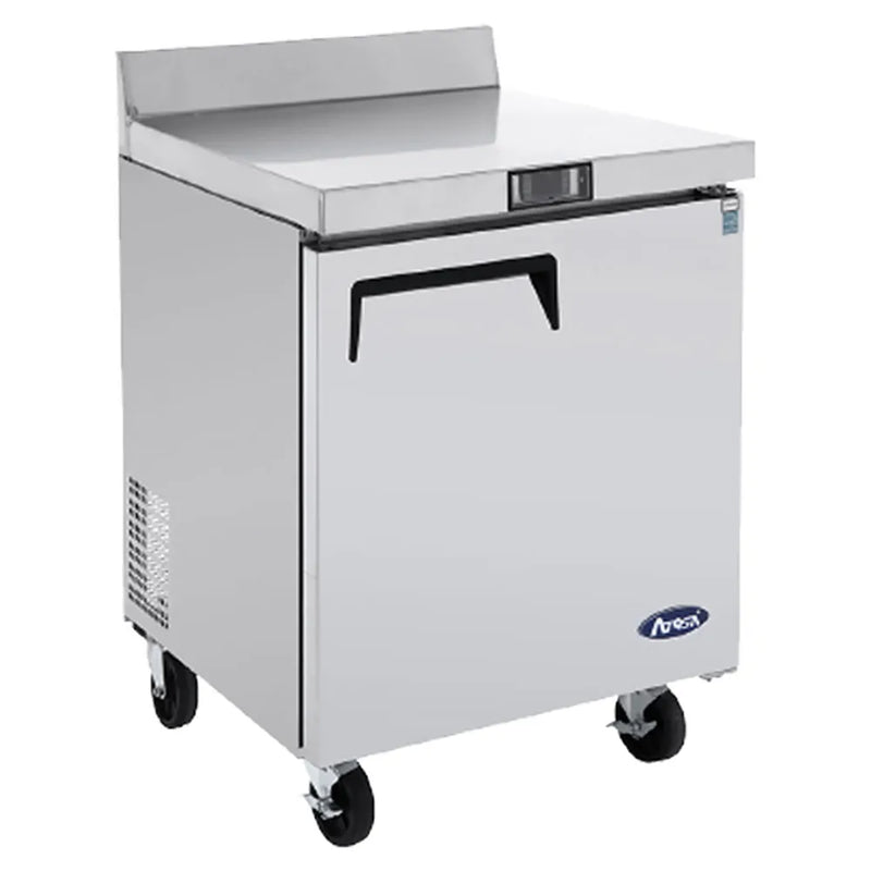 Atosa MGF8408GR 27" Solid Door Undercounter Worktop Refrigerator With Backsplash