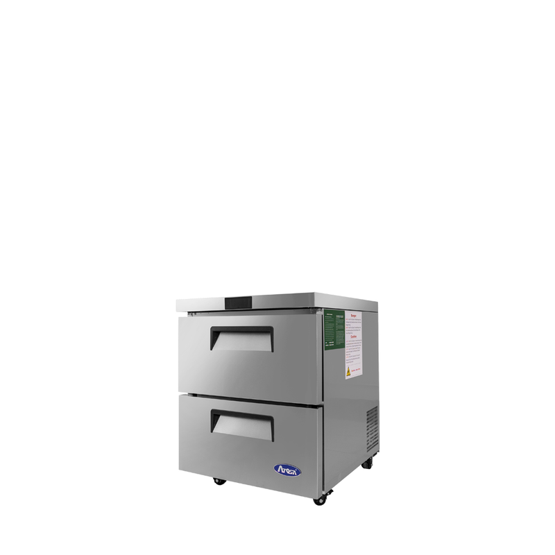 Atosa MGF8415GR 27″ Single Door Two-Drawer Undercounter Refrigerated Work Table