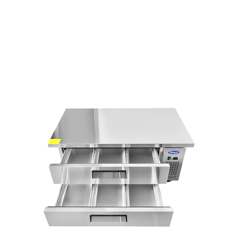 Atosa MGF8452GR 60″ 2 Drawer Refrigerated Chef Base With Extended Top