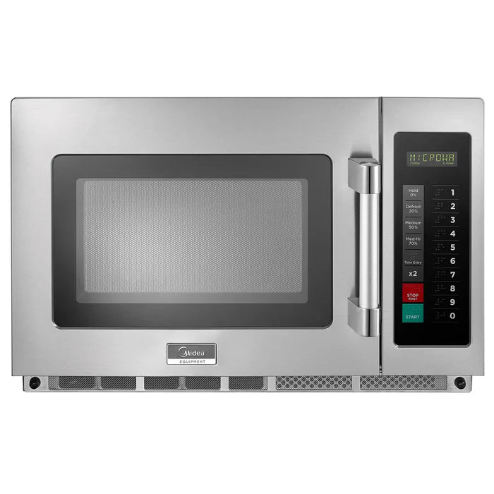 Midea 1834G1A Commercial Touchpad Microwave with Filter - 1800W, Fits 14" Platter
