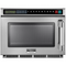 Midea 2117G1A Commercial Compact Touchpad Microwave with Filter - 2100W, Fits 13" Platter