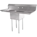 Maple Leaf Heavy Duty 16 Gauge Stainless Steel Sinks with Drainboard - Various Configurations