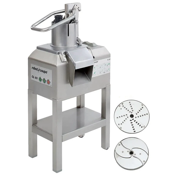 Robot Coupe CL60E Continuous Feed Food Prep Machine with Push Feed Head - 66 Lbs/Min Production