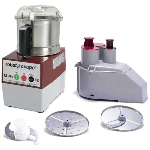 Robot Coupe R2N ULTRA Food Prep & Bowl Cutter Combo - 3Qt Capacity
