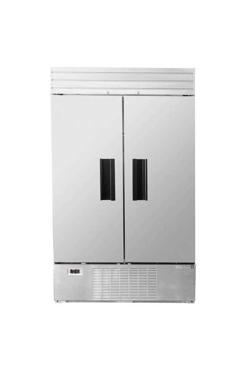 Habco SF46HCSX 47" Bottom Mount Double Solid Door Reach-In Freezer