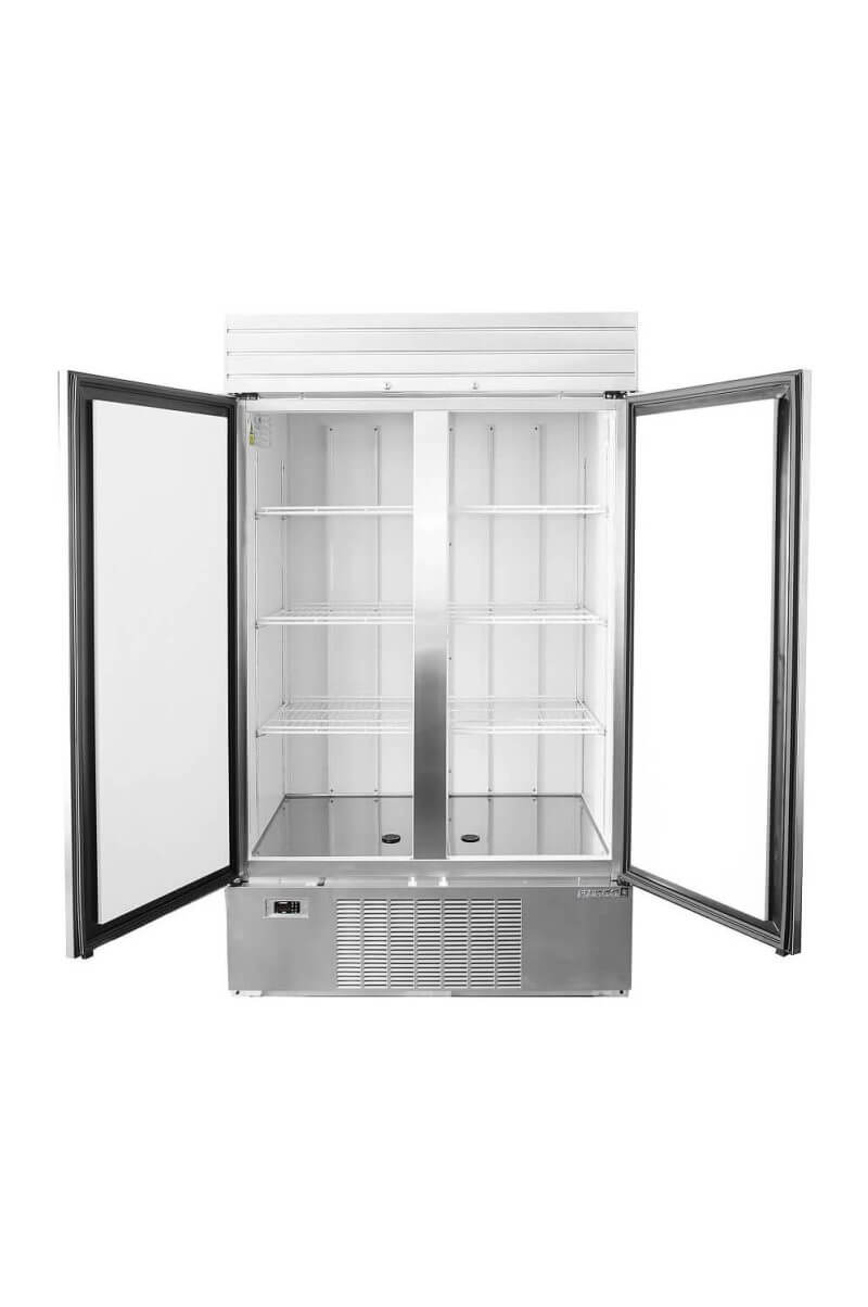 Habco SF46HCSX 47" Bottom Mount Double Solid Door Reach-In Freezer