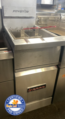 Sierra FRYSTAR400 Commercial 40 lbs Natural Gas Fryer - 90,000 BTU