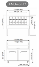 Fresh Town FMU-48-HC 48" Sandwich / Salad Prep Refrigerator