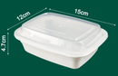 12oz Rectangular Meal Prep Containers (150 PCS/CTN)