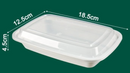 16oz Rectangular Meal Prep Containers (150 PCS/CTN)